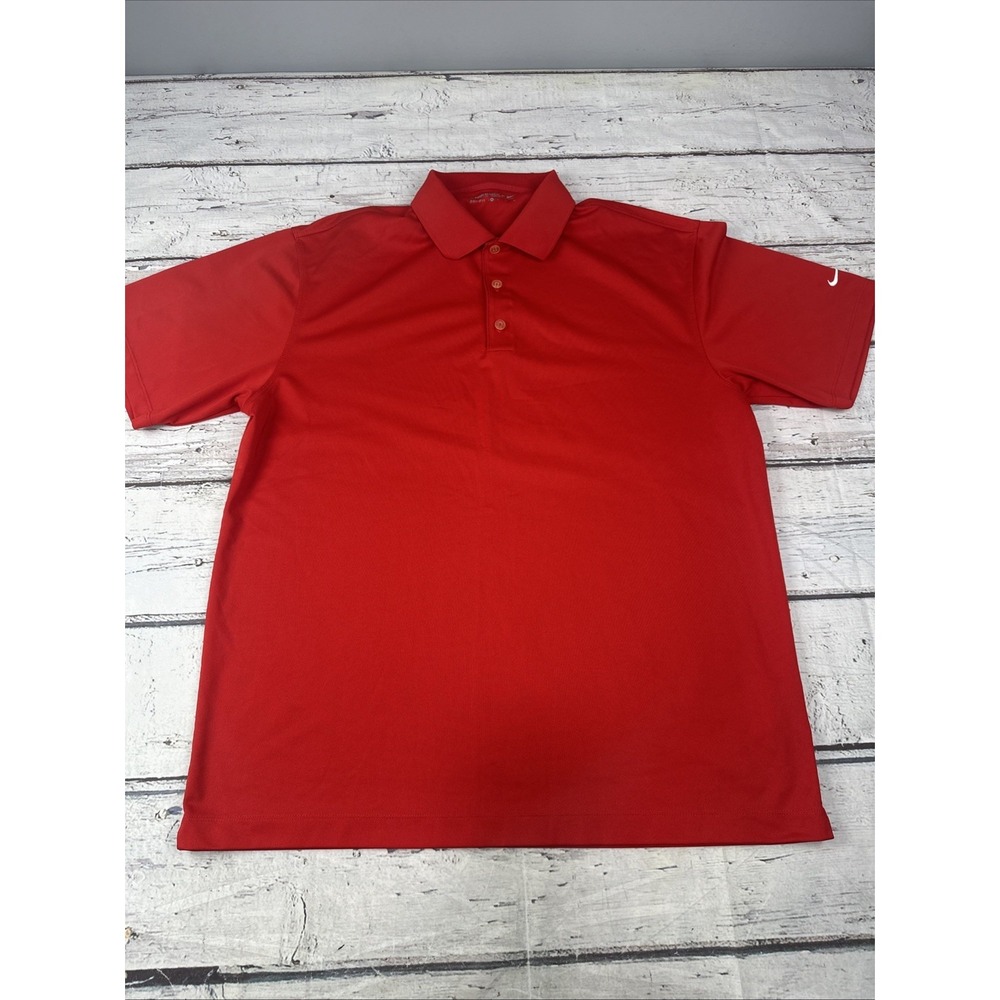 NIKE Dri-Fit Golf Tour Performance Red Golf Polo Shirt Men's Size  XL
